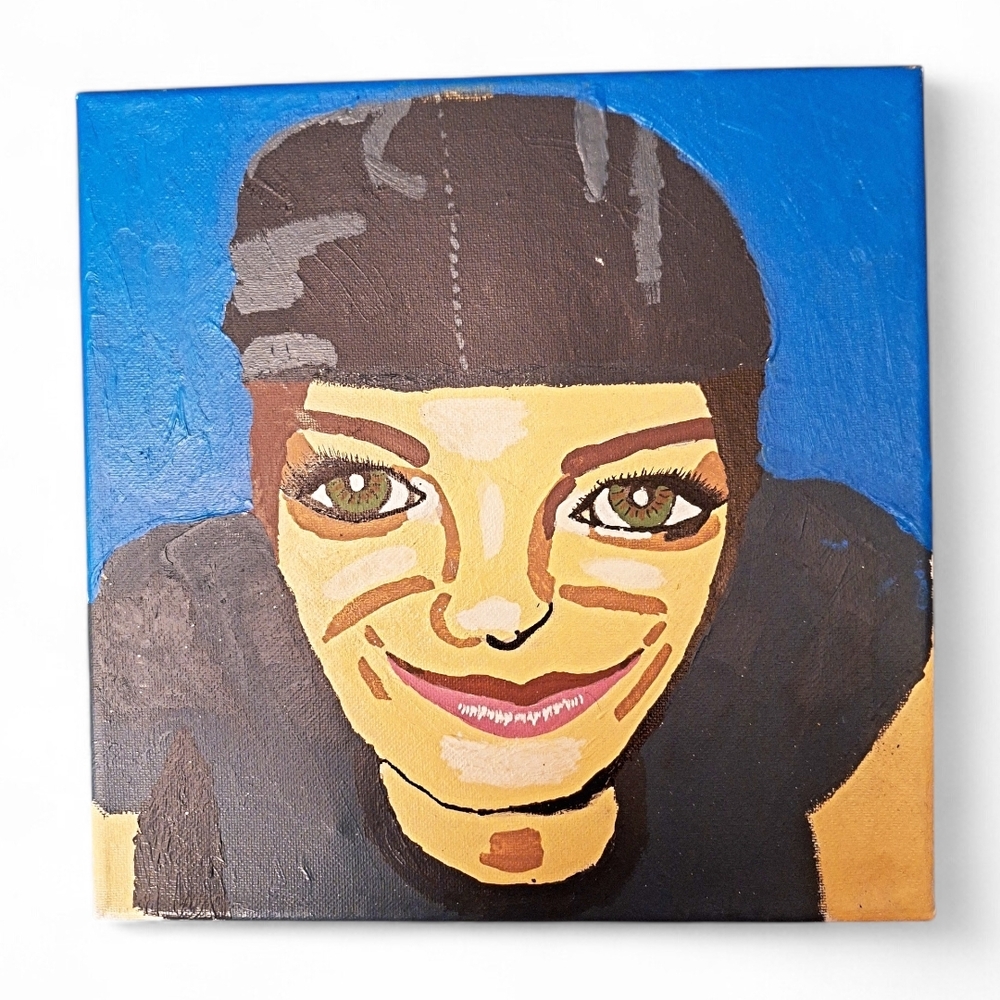 ✨️"Self Portrait 2" Megan Phoenix Original! From 2000! Acrylic On Wood!